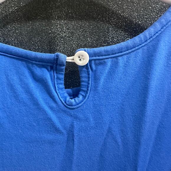 Blue Flutter Sleeve Bees/Flowers Applique Dress, VGUC, Sz 4-5Y (4C) - Picture 6 of 8